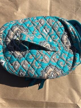 Vera Bradley Teal Paisley Quilted Cosmetic Bag #NEW #SPRING